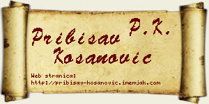 Pribisav Kosanović vizit kartica